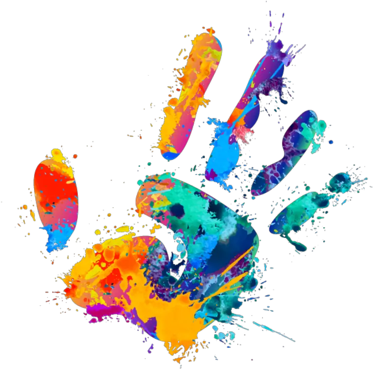 Ftestickers Colour Hand Print Png Handprint Png