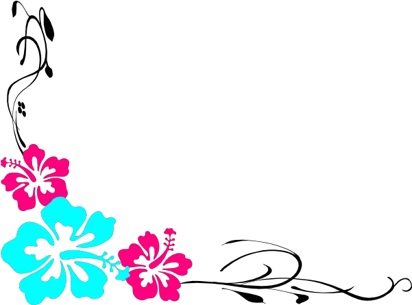 Hibiscus Nametag 2 Clip Art Vector Clip Art Flower Design For Name Tag Png Name Tag Png