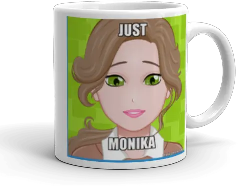 Just Monika Ddlc Creations Make A Meme Magic Mug Png Monika Transparent