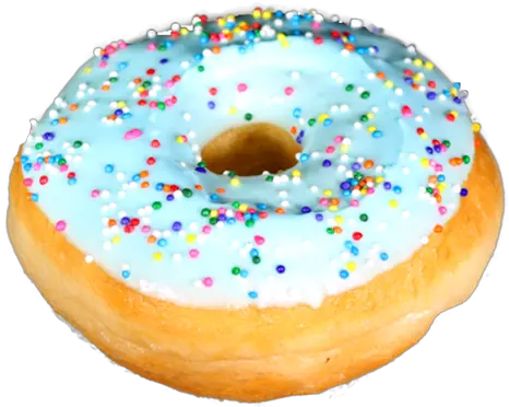 Blue Sprinkle Donuts Transparent Background Blue Real Png Donut Transparent