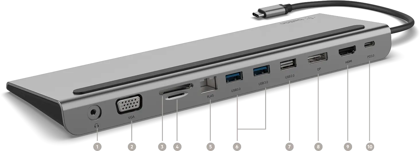 11 In1 Multiport Usbc Dock For Pc U0026 Mac Belkin Png Dell Dock Icon Pack