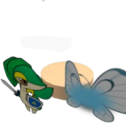 Snivy Link With Butterfree Navi Illustration Png Butterfree Png