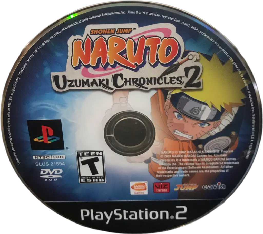 Shonen Jump Naruto Uzumaki Chronicles 2 Naruto Uzumaki Chronicles 2 Dvd Cover Png Playstation 2 Icon