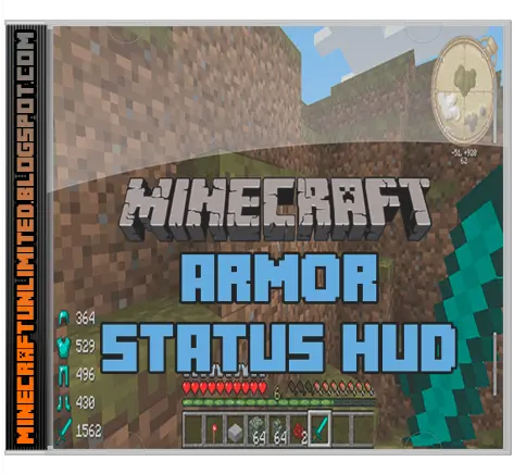Descargar Armor Status Hud Mod Para Minecraft Png Minecraft Hud Png