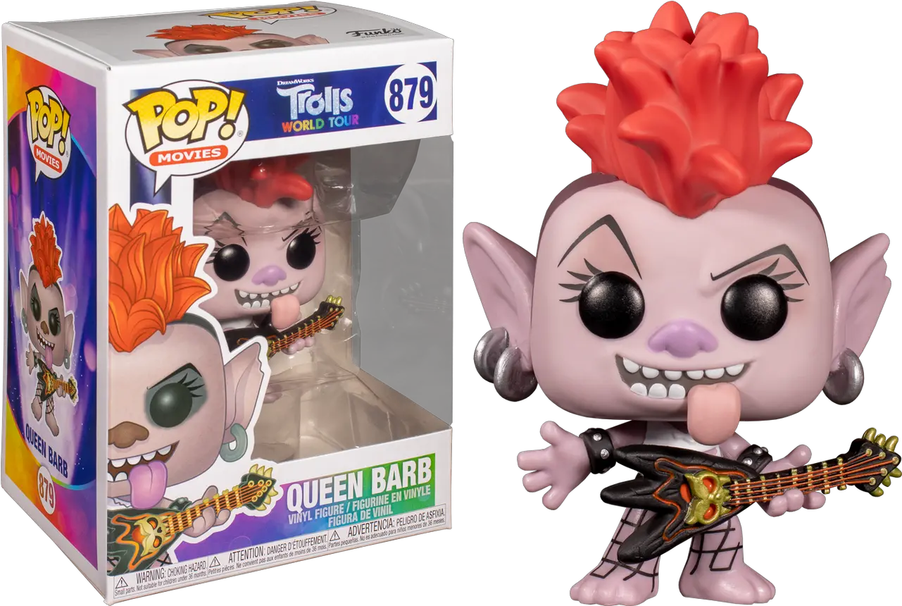 Trolls World Tour Queen Barb Pop Vinyl Figure Trolls Queen Barb Pop Png Trolls Characters Png