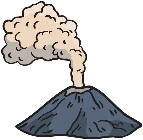 Volcanic Eruption Hand Drawn Transparent Png U0026 Svg Vector Volcanic Eruption Drawing Png Volcano Icon Png