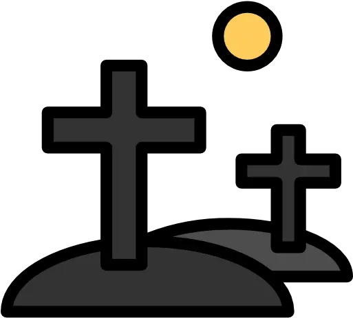Cemetery Free Halloween Icons Christian Cross Png Graveyard Icon
