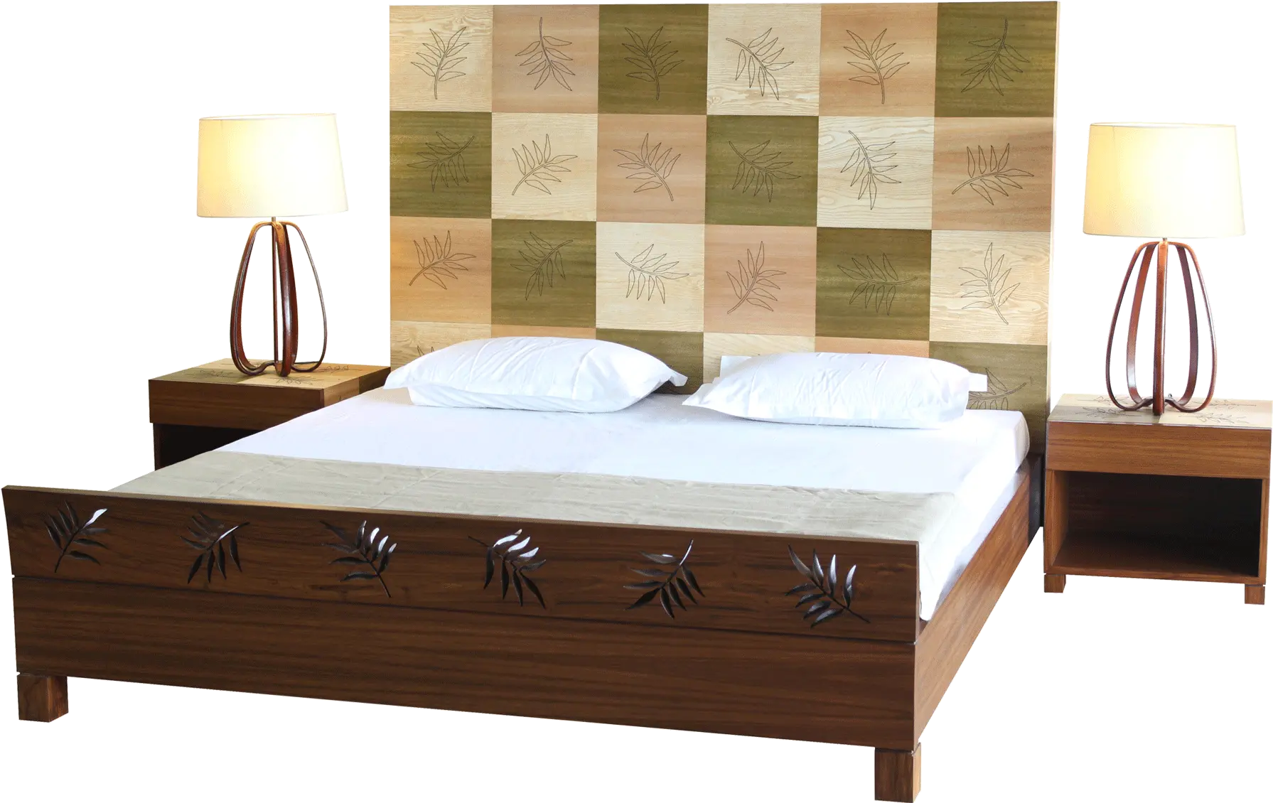 Download Flying Leaves Double Bed Bed Png Image With No Bed Frame Bed Png