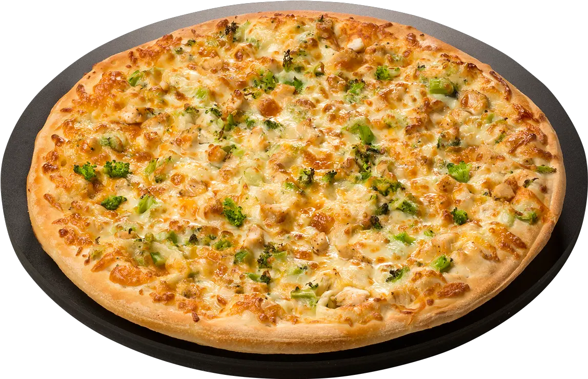 Download Chicken Alfredo Pizza Png Full Size Png Image Broccoli Pizza Png Pizza Clipart Transparent Background png