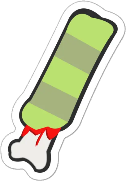 Zombie Leg Sticker Pumpkin Bones Online Store Powered By Clip Art Png Zombie Horde Png