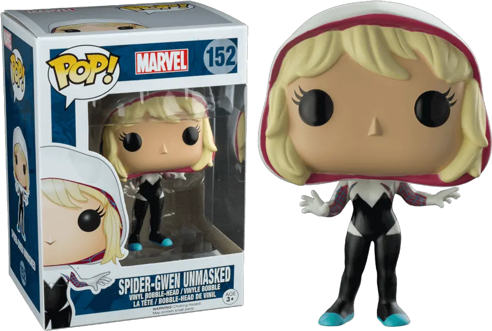 Marvel Comics Spider Gwen Unmasked Pop Vinyl Figure Figurine Pop Spider Gwen Png Spider Gwen Png