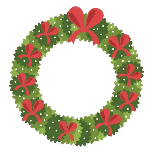 Christmas Wreath Red Bows Icon 3 Transparent Png Christmas Les Toqués Du Bocal Wreath Transparent