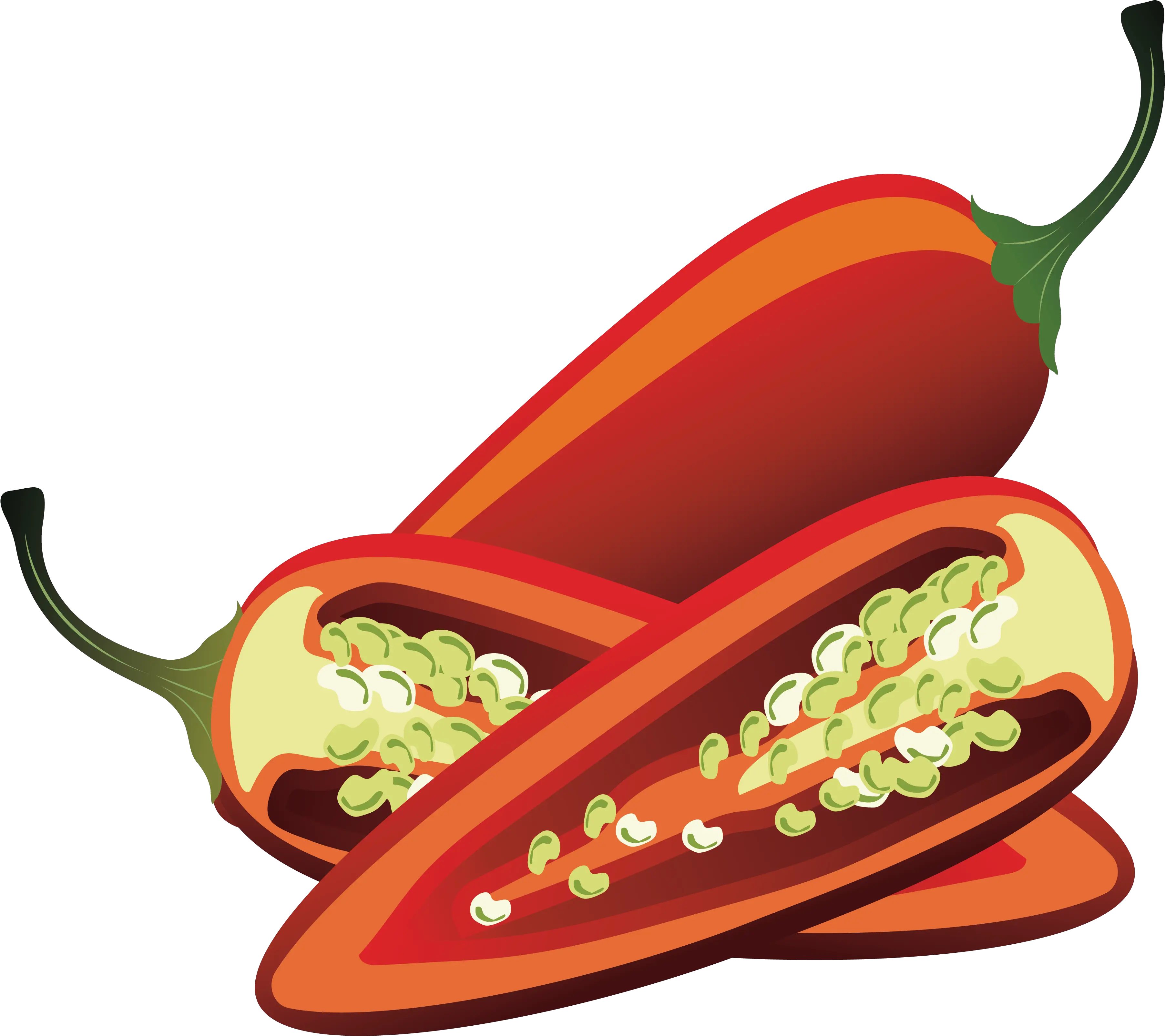 Jalapexf1o Bell Pepper Facing Heaven Mexican Cuisine Chile With Seed Clipart Png Pepper Png