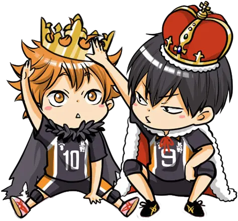 Kageyama And Hinata Haikyuu Chibi Png Haikyuu Transparent