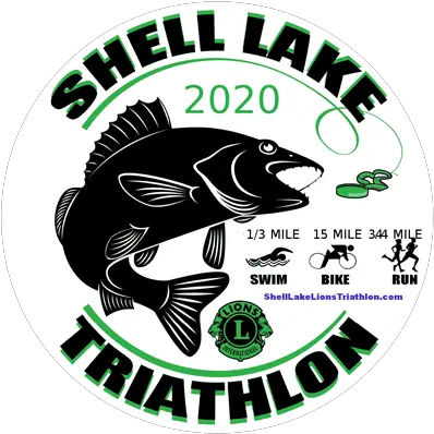 Shell Lake Lions Sprint Triathlon Fishes Png Swim Bike Run Logo