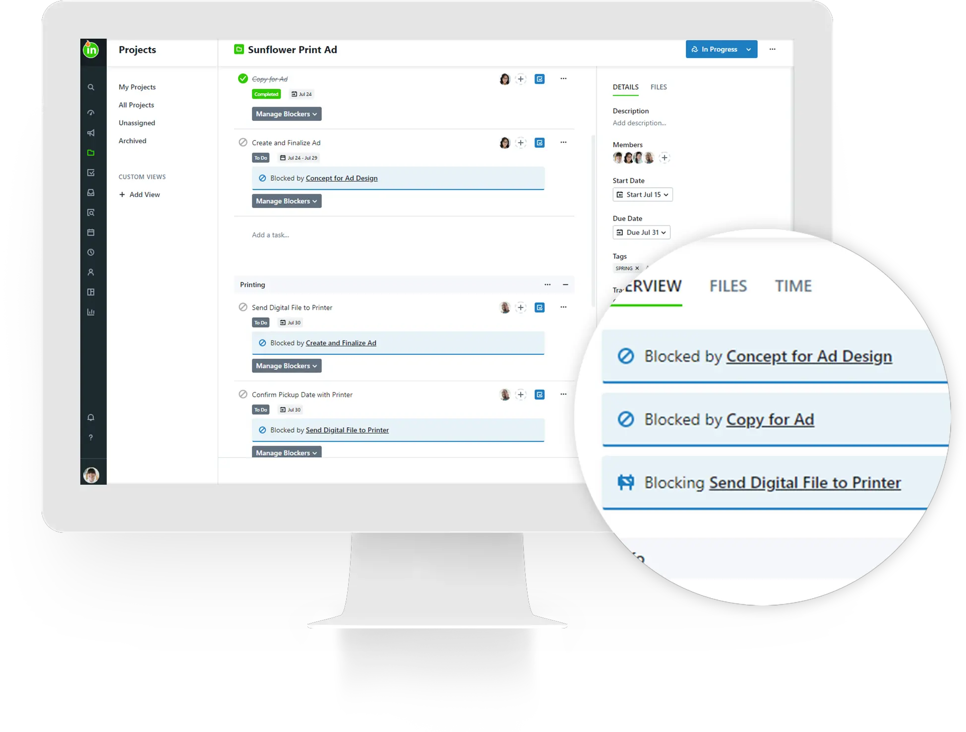 Inmotionnow Adds Dependencies To Enhance Project Management Vertical Png Blocked Media Icon