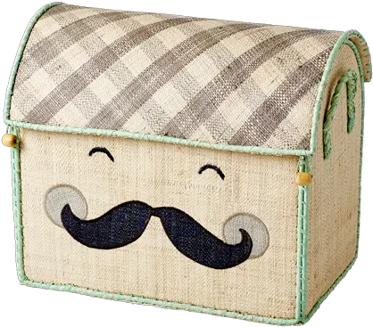 Rice Dk Toy Basket Natural With Smiling Moustache S Basket Png Moustache Transparent