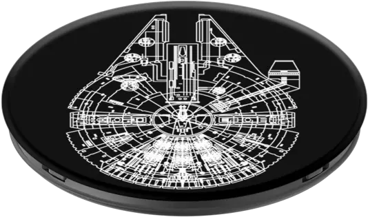 Aluminum Millennium Falcon Millennium Falcon Pop Socket Png Millennium Falcon Png