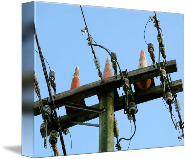 Safety Cones Electrical Network Png Telephone Pole Png