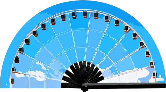 Ferris Wheel Fan Uv Horizontal Png Ferris Wheel Transparent