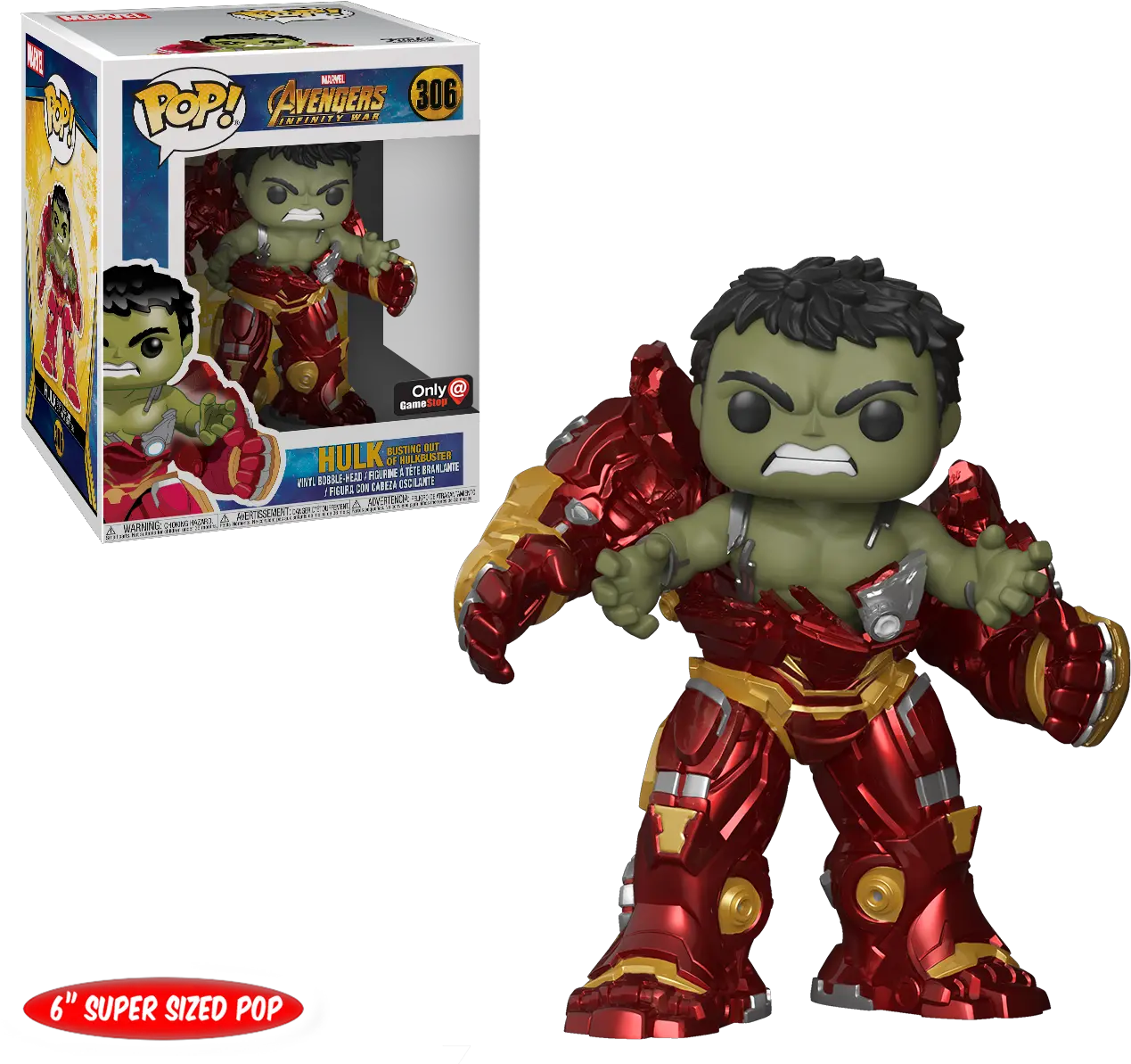 Pop Marvel Avengers Infinity War 6 Inch Hulk Busting Out Of Hulkbuster Only At Gamestop Gamestop Hulk Busting Out Of Hulkbuster Funko Png Infinity War Png