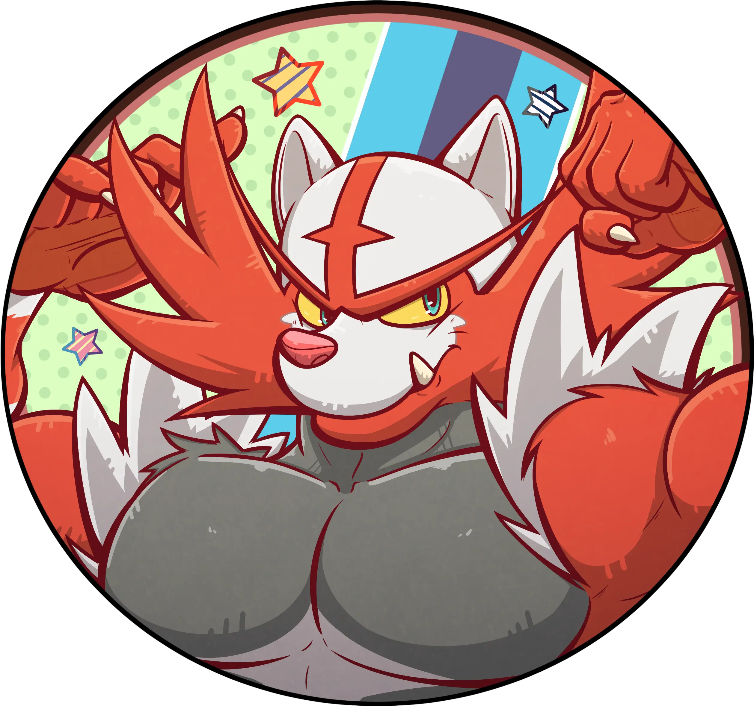 Pokemon Icon Shiny Incineroar Shiny Incineroar Fan Art Png Incineroar Png