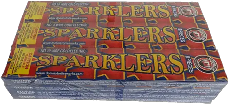 10 Gold Electric Sparklers Png