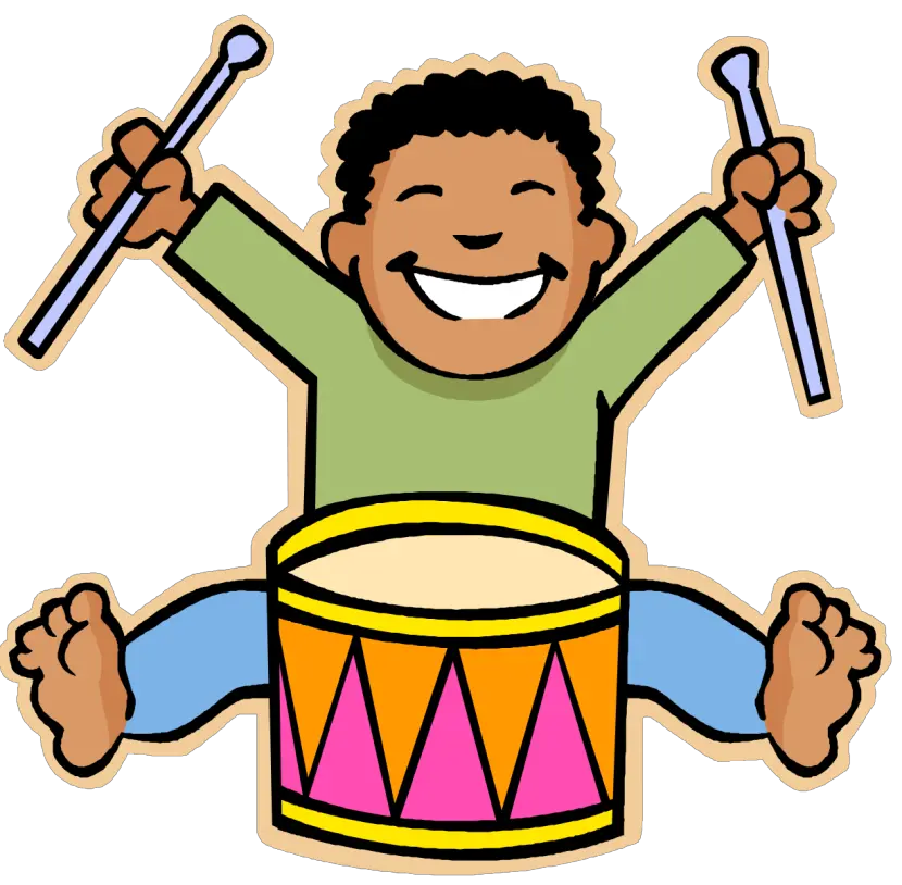 Download Kids Playing Music Clipart Playing The Drum Kids Playing Music Clipart Png Music Clipart Transparent png