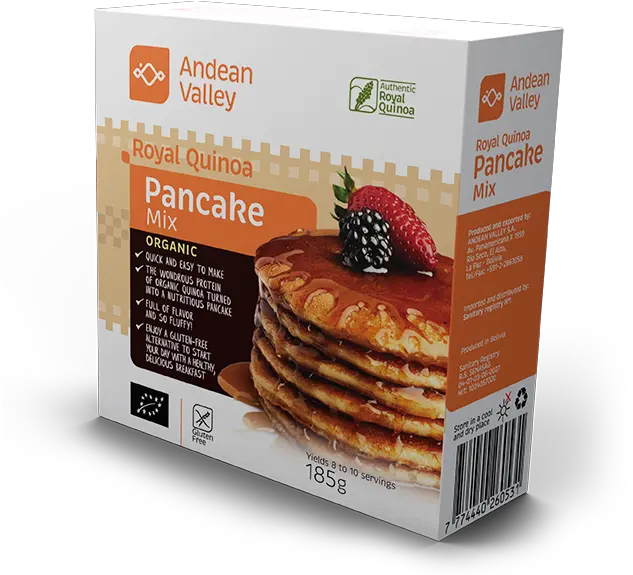 Royal Quinoa Pancake Mix Andean Valley Corporate Pickert Png Pancake Transparent