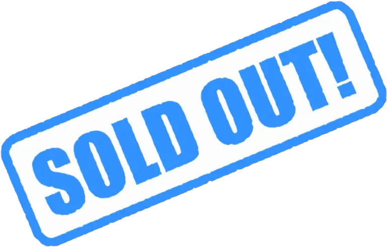 Sold Out Png Majorelle Blue Sold Sign Transparent Background