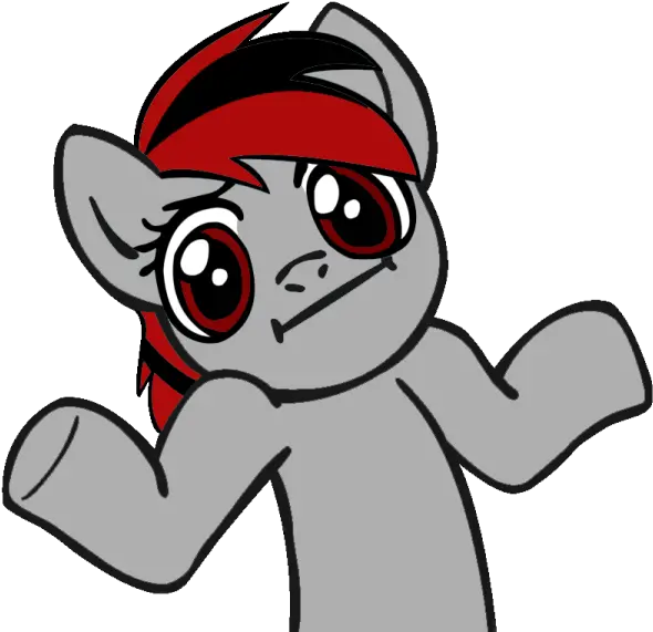Superb Collection Of Shrug Emoticon My Little Pony Sex Png Shrug Emoji Png