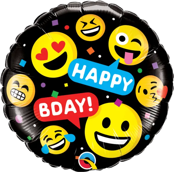 Emoji Party Happy Birthday Selfie Foil Helium Balloon 45cm Party Happy Birthday Emoji Png Birthday Emoji Png png