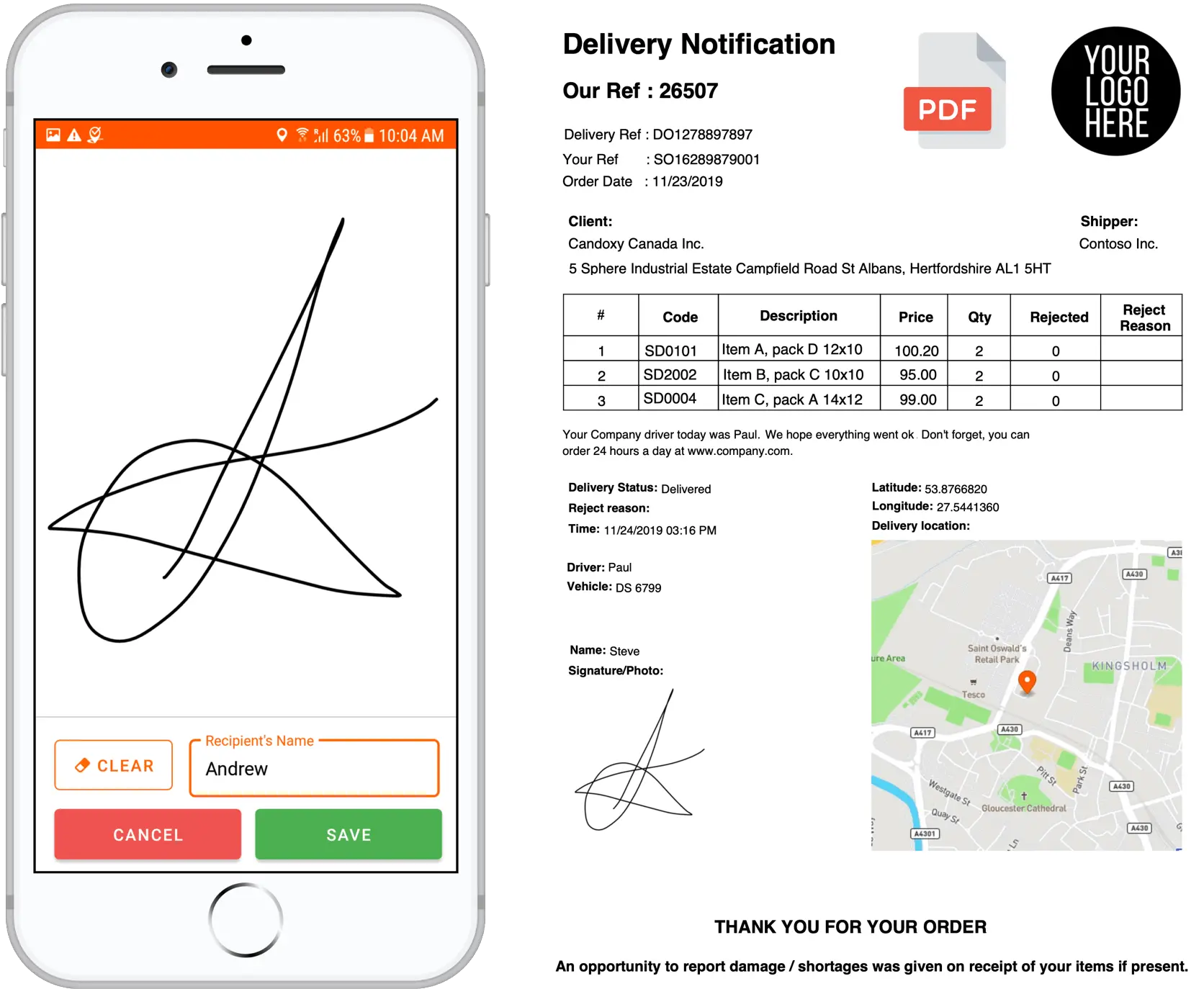 Delivery Software Proof Of App Vehicle Tracking Smartphone Png Cell Phone Icon For Email Signature