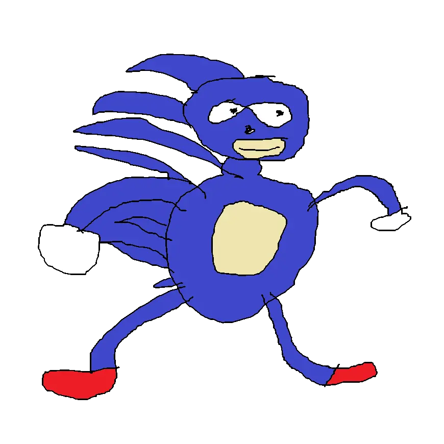 Sound Of Going Fast Sonic Meme Png Sanic Png