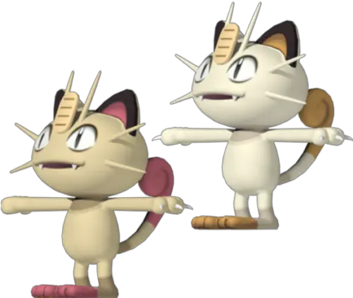 Meowth Pokemon Character Free 3d Model Cartoon Png Meowth Png