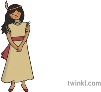 Pocahontas Illustration Twinkl Cartoon Png Pocahontas Png