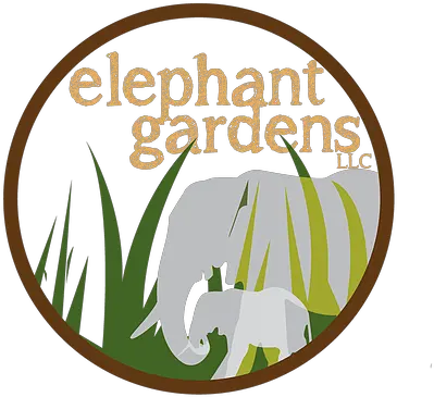 The Elephant Gardens An Indianapolis Community Garden Graphic Design Png Elephant Logo Brand