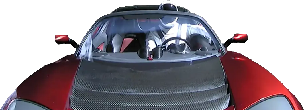 Elon Musks Tesla Roadster Tesla Roadster In Space Transparent Png Elon Musk Png