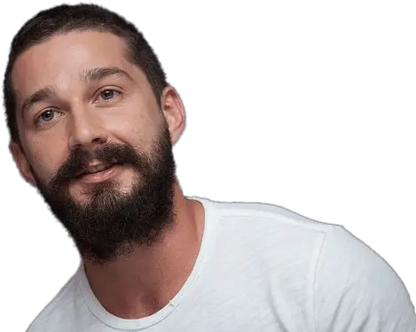 Download Shia Labeouf White Tshirt Moustache Png Shia Labeouf Png