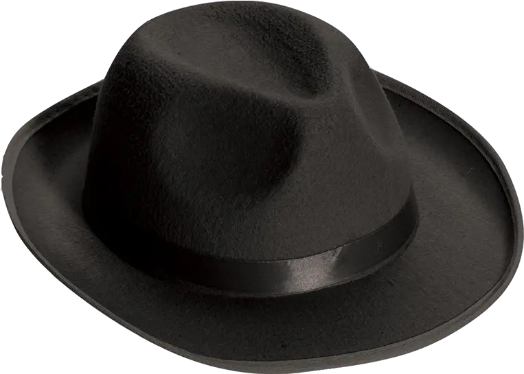 Black Gangster Hat Fedora Png Gangster Hat Png