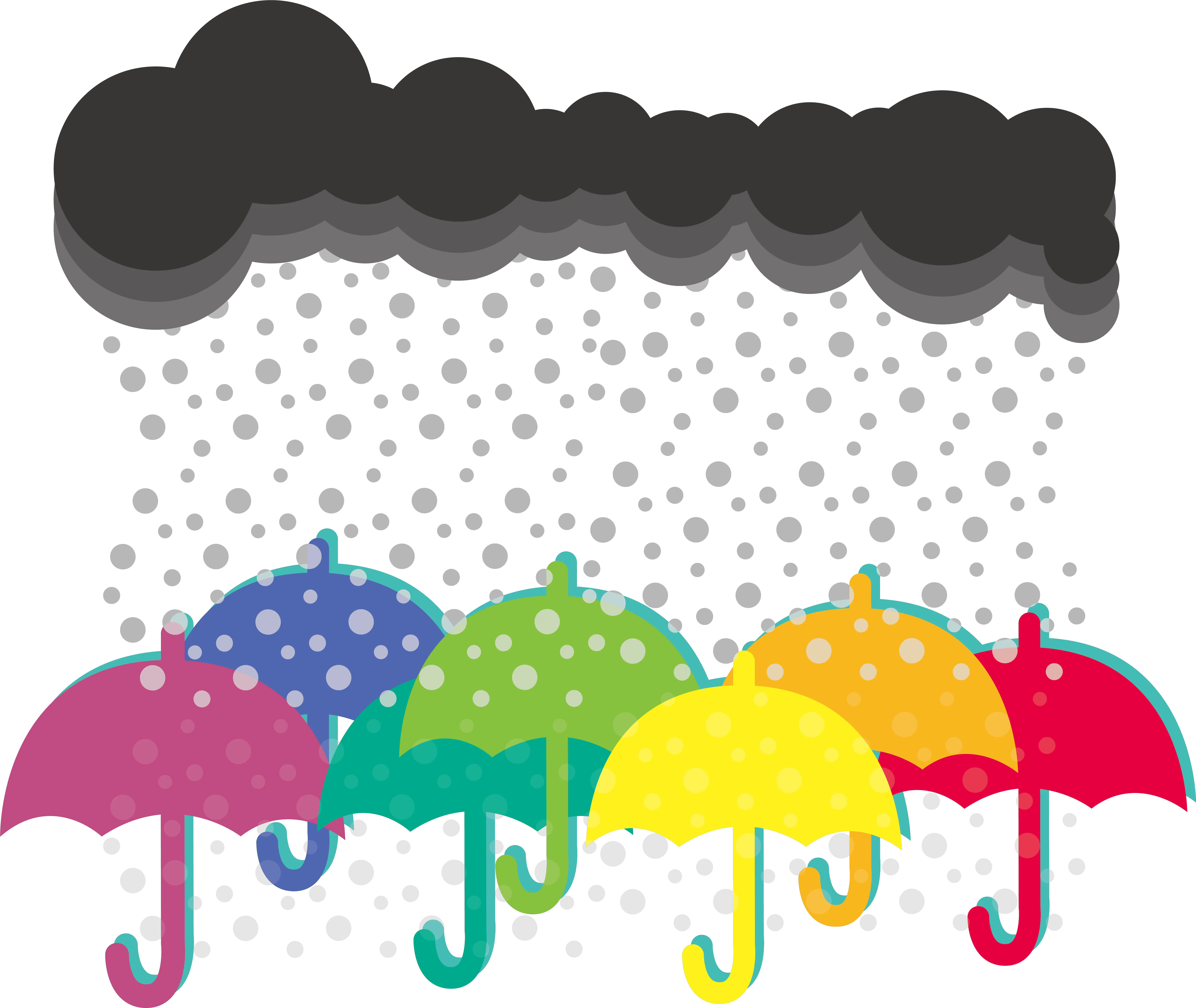 Rain Umbrella Clip Art Rainy Cloud Rainbow Clipart Png Umbrella Clipart Png
