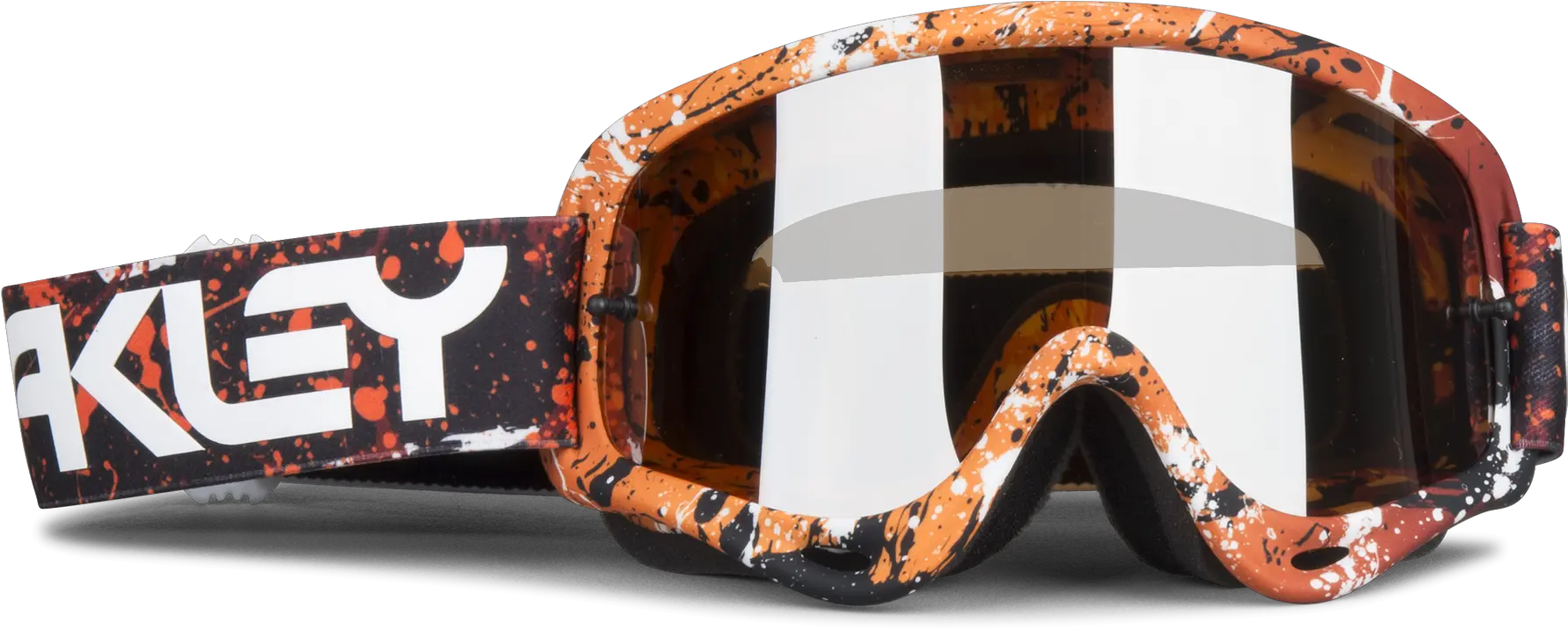 Oakley O Frame Factory Pilot Goggles Splatter Blood Orange Full Rim Png Dirt Splatter Png