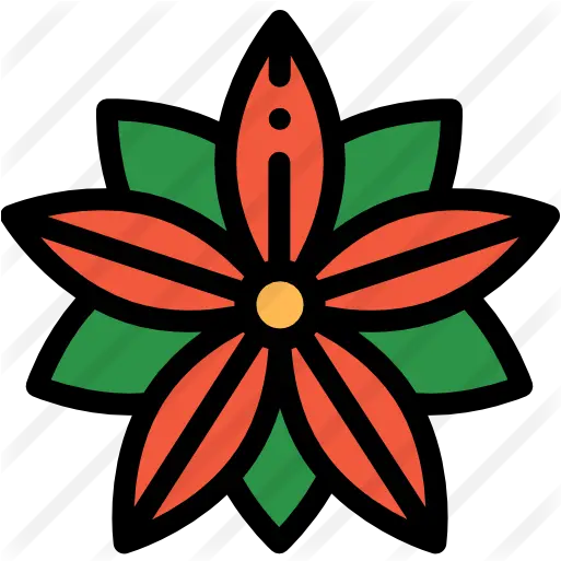 Poinsettia Floral Png Poinsettia Icon Png