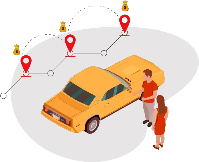 On Demand Ride Sharing App Development Cab Booking App Car Png Ride Sharing Icon