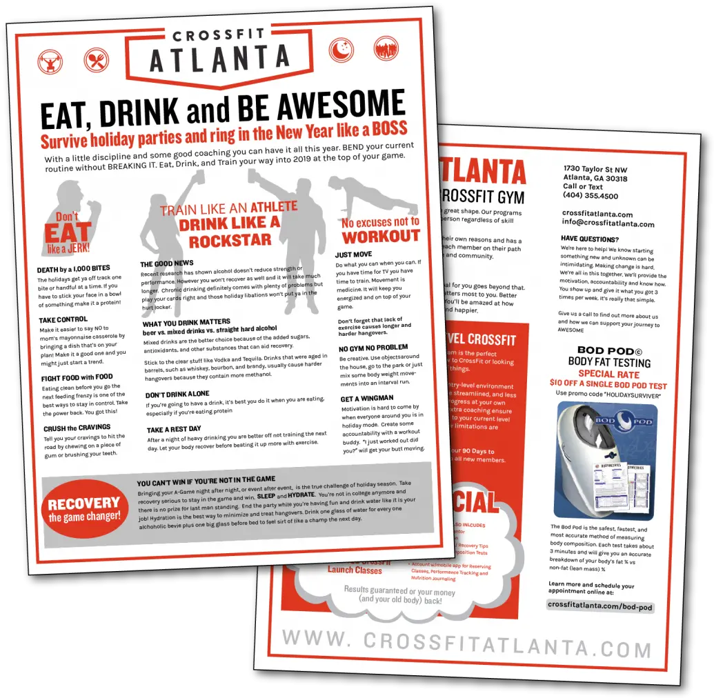 Social Event Survival Guide Crossfit Atlanta Poster Png Body Fat Icon