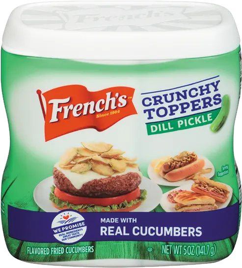 Frenchu0027s Crunchy Toppers Dill Pickle Png