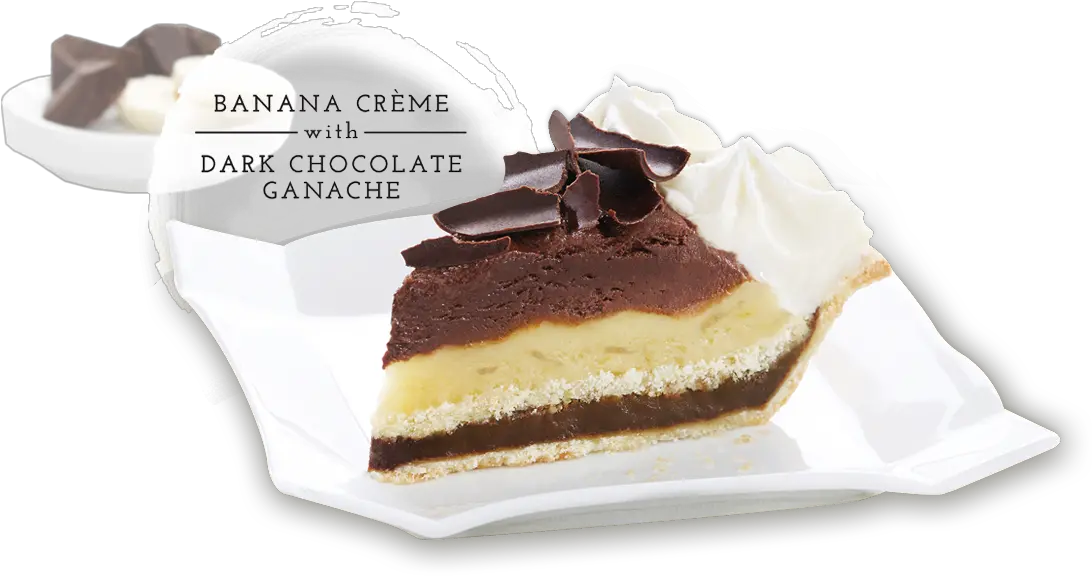 Download Hd Banana Creme With Dark Chocolate Ganache Chocolate Png Pie Png