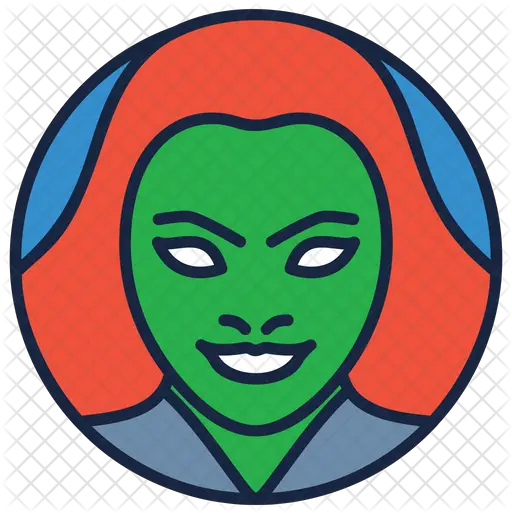 Gamora Icon Of Colored Outline Style Icon Png Gamora Png