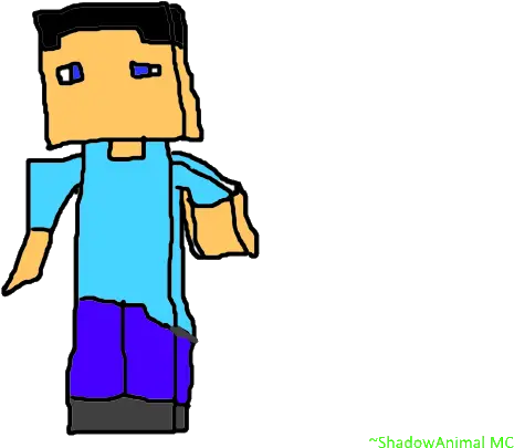 Minecraft Steve By Shadowflamegamer Cartoon Png Steve Png