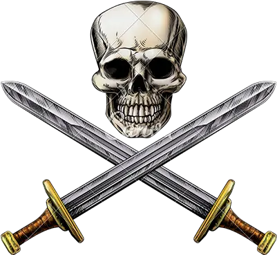 Pirates Irc Game Map Swords Crossing A Skull Png Sword Pearl Icon